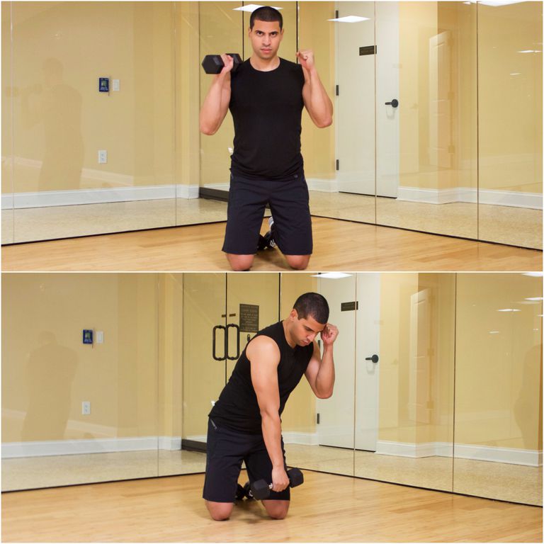 Dumbbell Ground and Pound